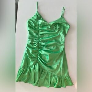 MAJORELLE Green Mini Dress